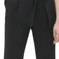 Calvin Klein Women's Tie Belt Straight Leg Pants Black Size 6