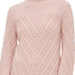 Calvin Klein Women's Popcorn-Knit Mock-Neck Sweater Lt/Paspink Size Medium