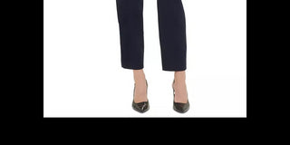 Calvin Klein Women's D-Ring Belt Pants Blue Size 14