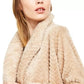 Calvin Klein Women's Chevron Stitch Cardigan Jacket Beige Size Extra Large