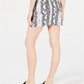 Tinseltown Junior's Snake Embossed Denim Mini Skirt Grey Size 3
