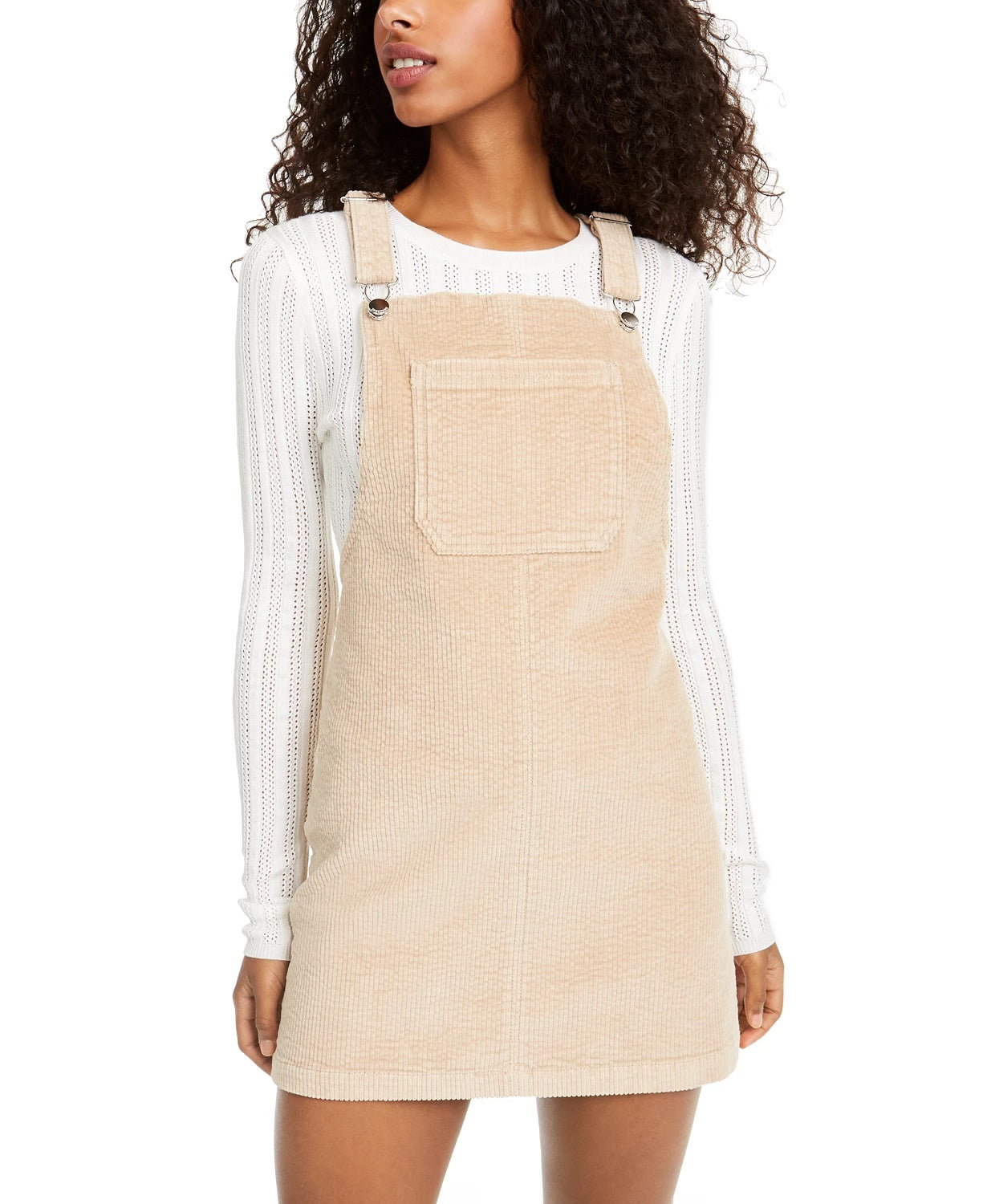 Tinseltown Juniors' Corduroy Skirtalls Brown Size X-Large