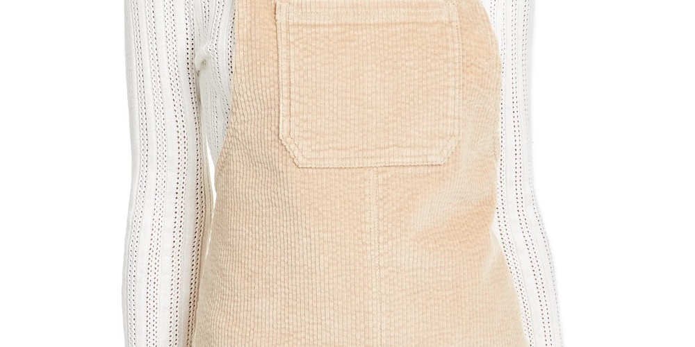 Tinseltown Juniors' Corduroy Skirtalls Brown Size X-Large