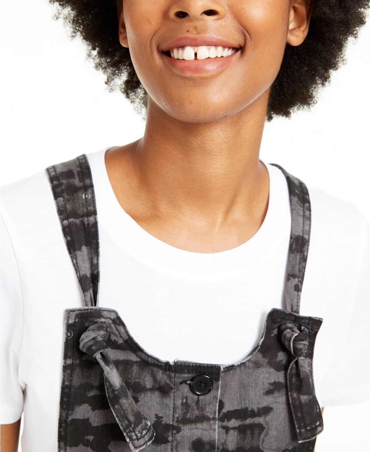 Tinseltown Juniors' Knotted Skirtall Black Size Medium