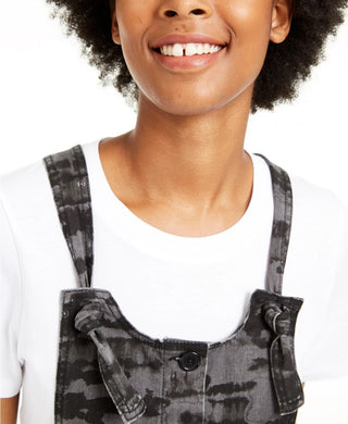 Tinseltown Juniors' Knotted Skirtall Black Size Medium