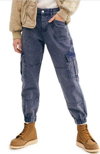 Free People Women's Platoon Cargo Pants Navy Size Small