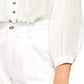 Free People Women's Cool Meadow Cotton Peasant Blouse White Size Medium