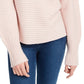 Pink Rose Juniors' Ribbed Sweater Pink Size Medium