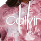 Calvin Klein Women's Performance Plus Size Tie-Dyed Active Hoodie Medium Red Size 3X
