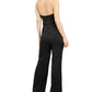 19 Cooper Women's Cowlneck Halter Jumpsuit Black Size X-Large