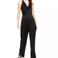 19 Cooper Women's Cowlneck Halter Jumpsuit Black Size X-Large