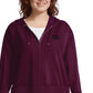 Champion Plus Women's Size Heritage Herringbone-Accent Zip Hoodie Darkpurple Size 2X