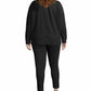 Champion Women's Plus Size Heritage Herringbone Sweatshirt Black Size 2X