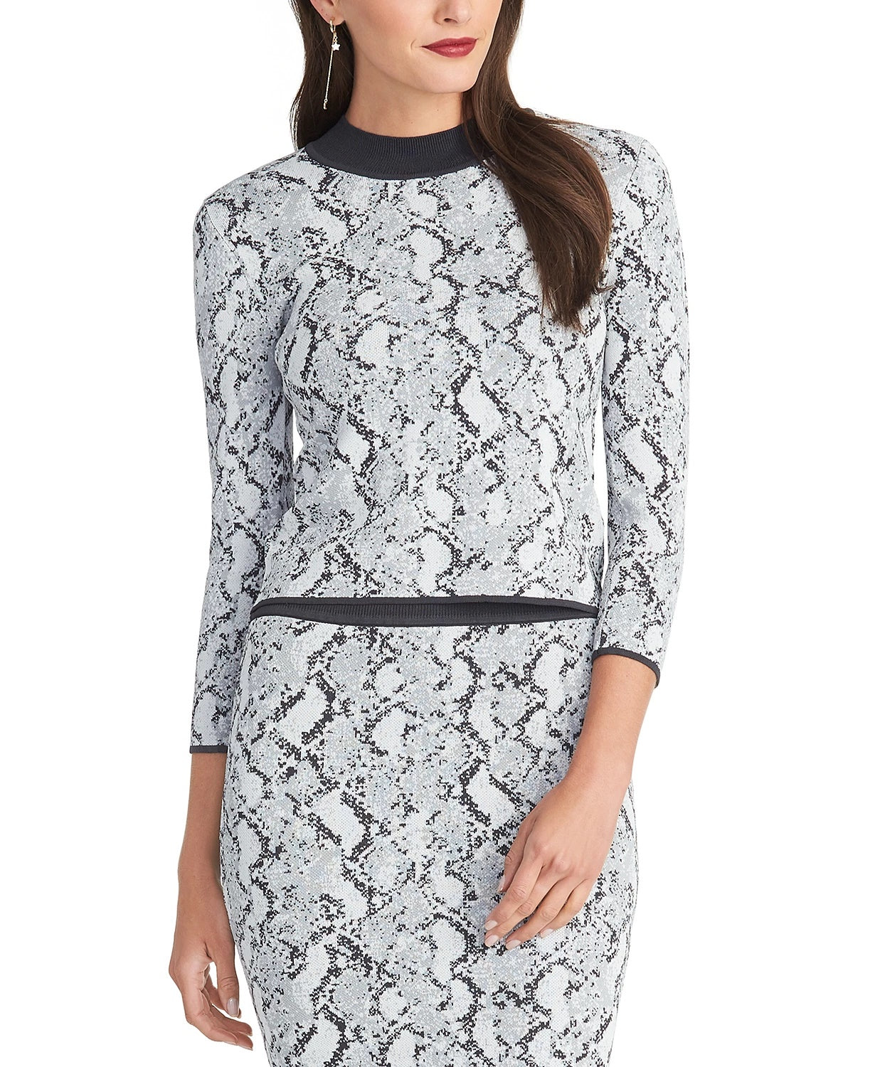 Rachel Rachel Roy Women's Lindey Sweater Top Grey Size XX-Large