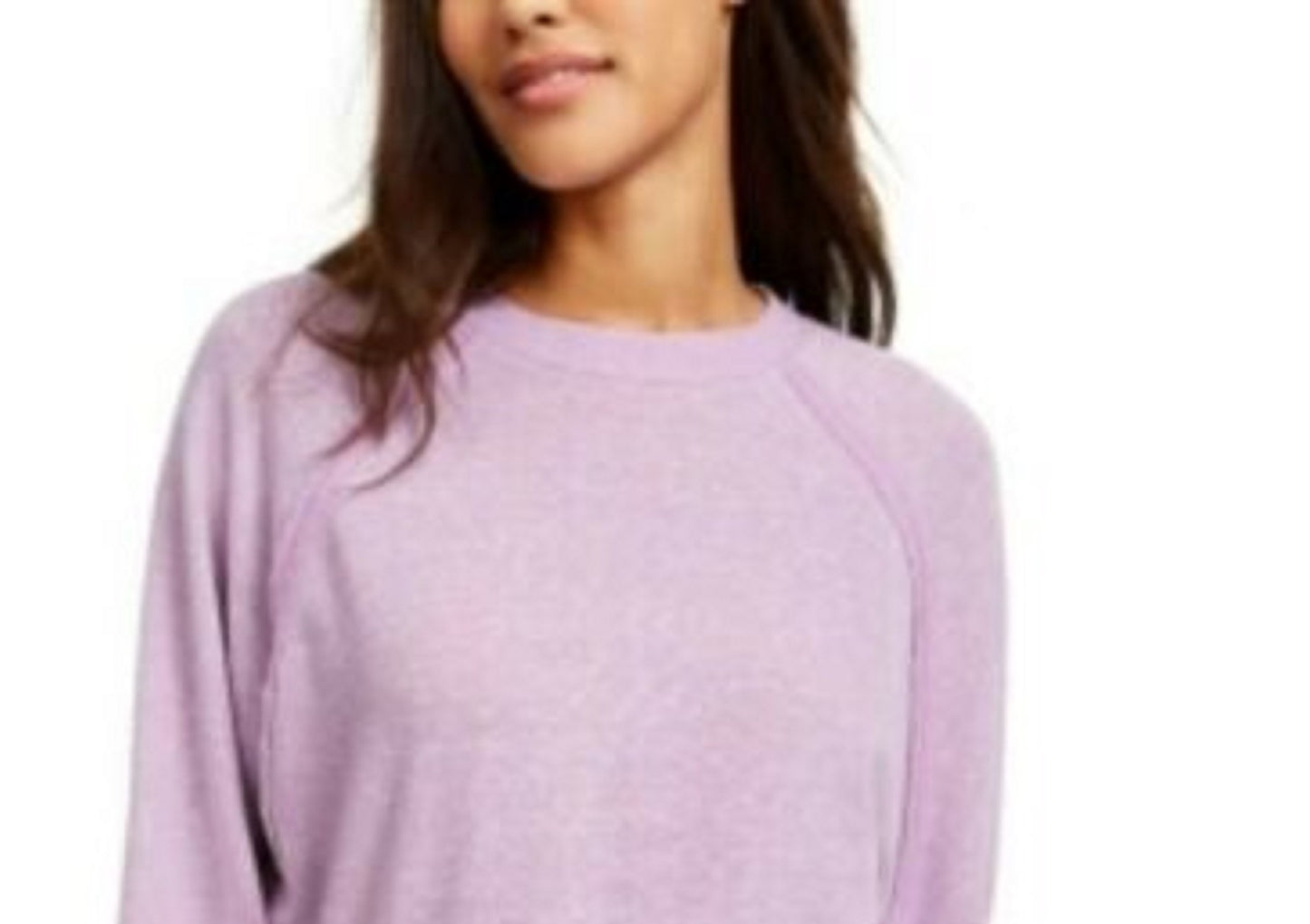 Crave Fame Juniors' Dolman-Sleeved Sweatshirt Purple Size Medium