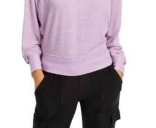 Crave Fame Juniors' Dolman-Sleeved Sweatshirt Purple Size Medium