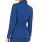 Calvin Klein Women's Scuba Crepe Belted Blazer Blue Size 16