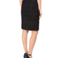 Calvin Klein Women's Tweed Pencil Skirt Blue Size 12