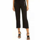 Calvin Klein Women's Zipper-Pocket Cropped Twill Pants Black Size 12