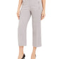 Calvin Klein Women's Zipper Pocket Cropped Twill Pants Grey Size 6