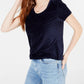 Crave Fame Juniors' Corduroy Top Med Blue Size Large