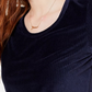 Crave Fame Juniors' Corduroy Top Med Blue Size Large