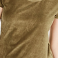 Crave Fame Juniors' Corduroy Top Green Size Extra Large
