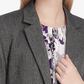 Calvin Klein Women's Herringbone One-Button Jacket Med Gray Size 6 Petite