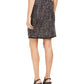 Calvin Klein Women's Tweed Front Overlap Skirt Black Size 8 Petite