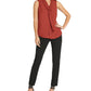 DKNY Women's Tie-Neck Blouse Beige Size Medium