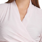 DKNY Women's Textured Surplice-Neck Top Pink Size Medium