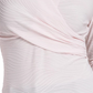 DKNY Women's Textured Surplice-Neck Top Pink Size Medium