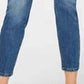 Vanilla Star Women's Belted Cropped Jeans Green Size 11