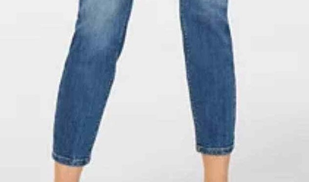 Vanilla Star Women's Belted Cropped Jeans Green Size 11