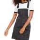 Vanilla Star Juniors' Printed Raw-Hem Camo Skirtall Gray Size 0