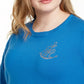 Tommy Hilfiger Women's Cotton Striped Embellished Sweater Blue Size 3X