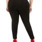 Tommy Hilfiger Women's Plus Size Slim-Fit Ankle Pants Black Size 3X