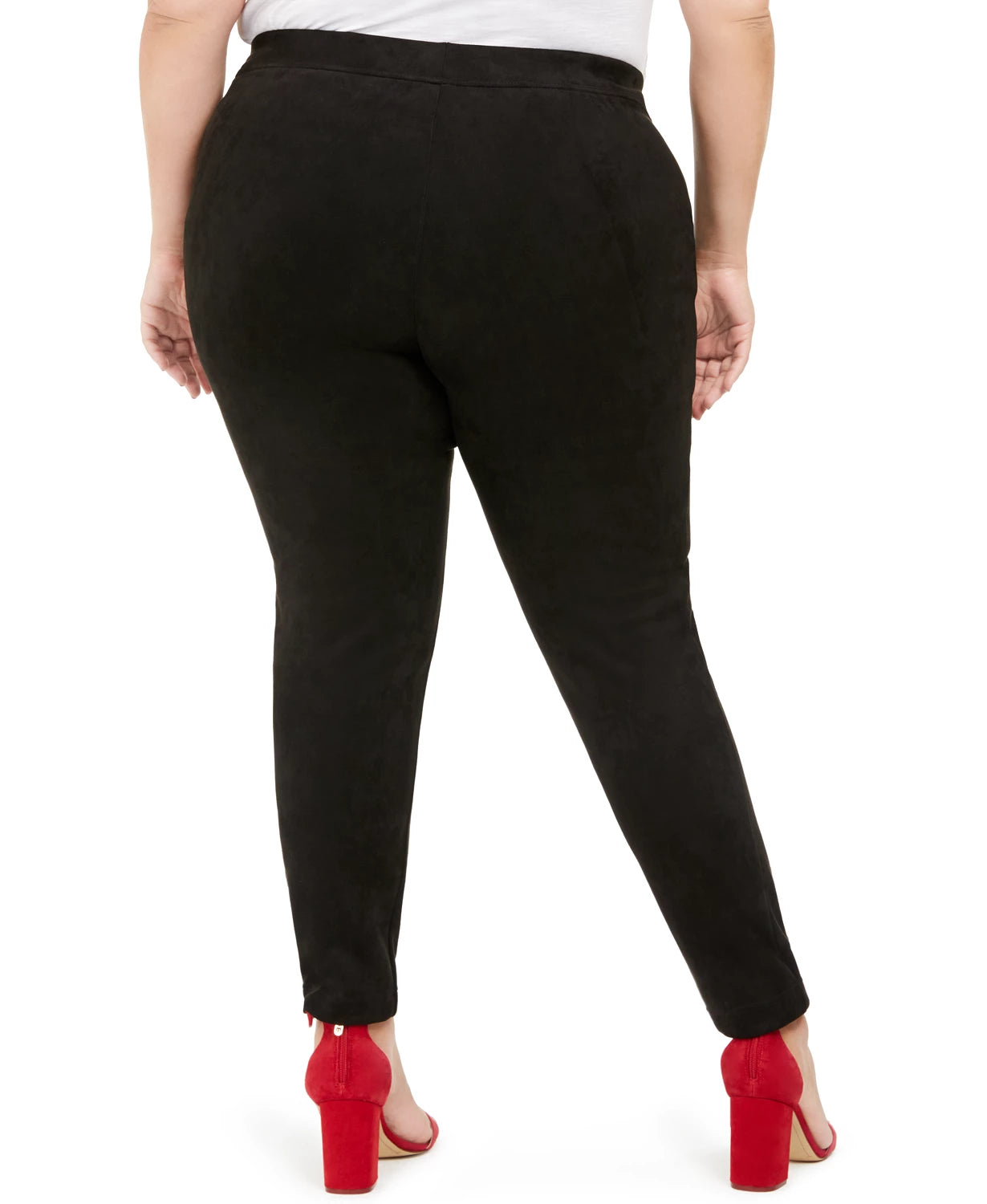 Tommy Hilfiger Women's Plus Size Slim-Fit Ankle Pants Black Size 3X