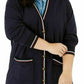 Tommy Hilfiger Women's Striped Trim Cardigan Navy Size 1X