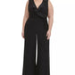 Tommy Hilfiger Women's Size Ruffled Jersey Jumpsuit Black Size 18W