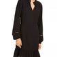Be Bop Junior's Statement Sleeve Flounce Dress Black Size Small