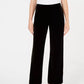 Alfani Women's Velvet Wide-Leg Pants Black Size X-Small