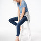 Maison Jules Women's Scoop-Neck T-Shirt Dark Blue Size XX Large