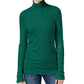 INC International Concepts Women's Ribbed-Knit Turtleneck  Green Size Small