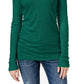 INC International Concepts Women's Ribbed-Knit Turtleneck  Green Size Small