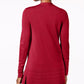 Charter Club Women's Open Front Cardigan Wine Size Medium