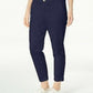 Maison Jules Women's Slim Ankle Pants Navy Size 4