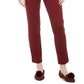 Maison Jules Women's Slim Ankle Pants Wine Size 4