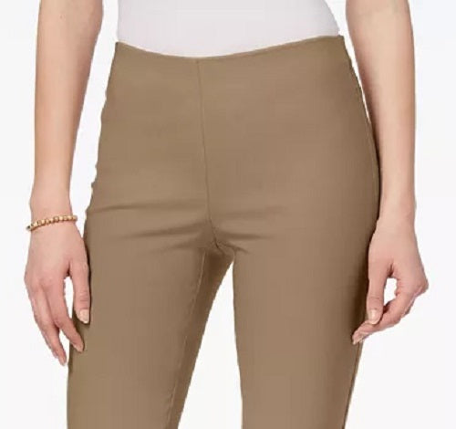 Charter Club Women's Chelsea Tummy Control Skinny-Leg Ankle Pants Honey Size 6
