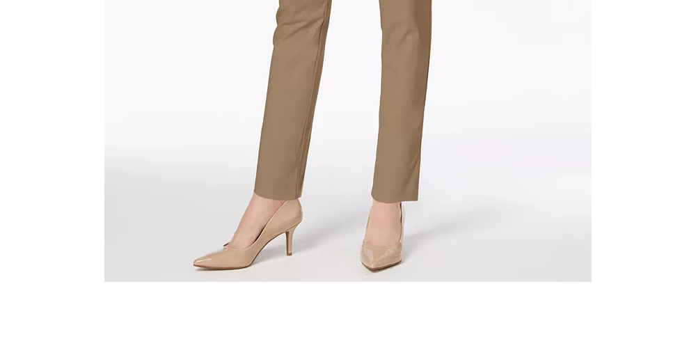 Charter Club Women's Chelsea Tummy Control Skinny-Leg Ankle Pants Honey Size 6